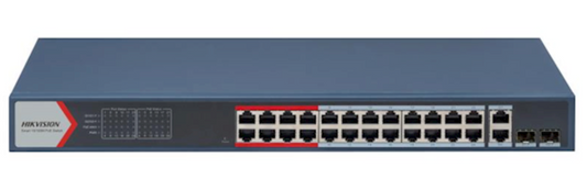 Hikvision DS-3E1326P-EI(B) Smart Switch 24 poorten LAN PoE 100Mbps