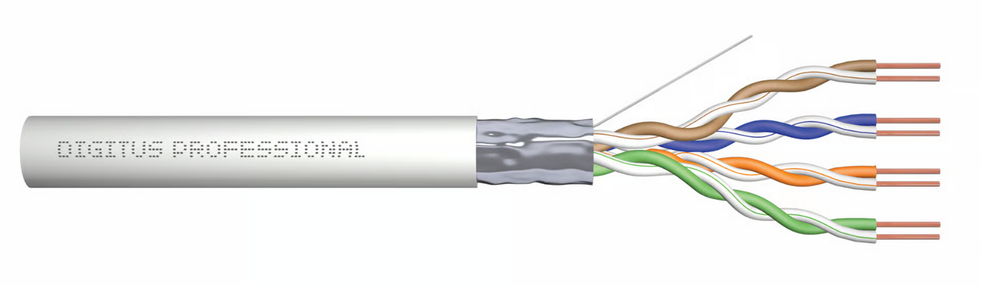 Installatie Kabel Digitus Cat5e U UTP 4x2 twisted pair