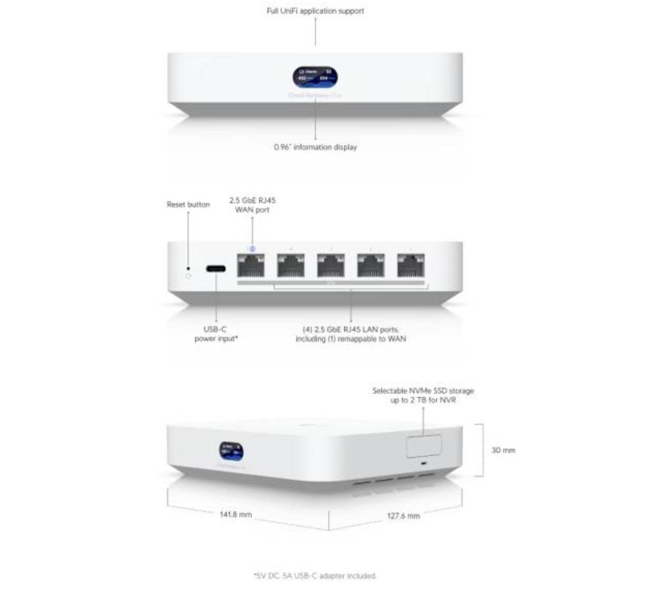 UniFi Cloud Gateway Max 512 Gb