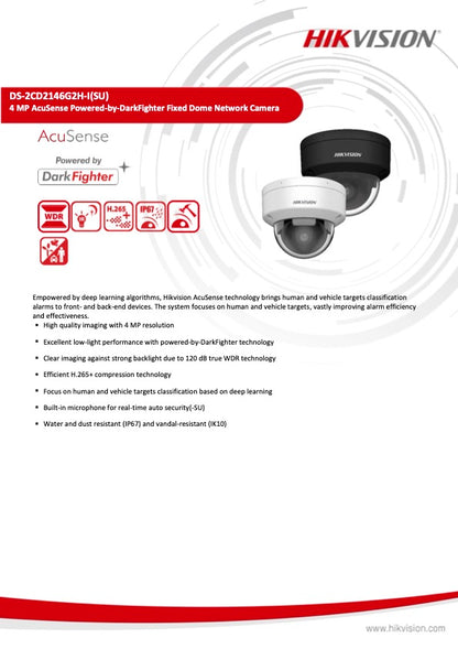 Hikvision DS-2CD2146G2H-ISU Dome Camera