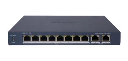 Hikvision DS-3E1510PEIV2 Smart Switch 8 Poorten LAN PoE Gigabit