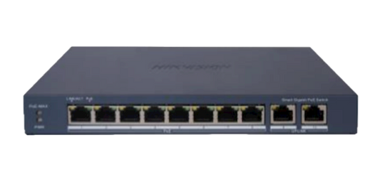 Hikvision DS-3E1510PEIV2 Smart Switch 8 Poorten LAN PoE Gigabit