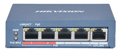 Hikvision DS-3E1105P-EIV2 Smart Switch 4 poorten LAN PoE 100Mbps