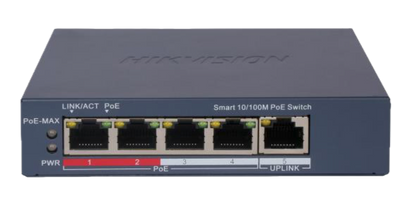 Hikvision DS-3E1105P-EIV2 Smart Switch 4 poorten LAN PoE 100Mbps